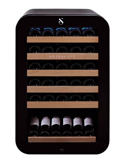 single zone winecooler | 35 Bottles | 83cm (H) | Retro | Black