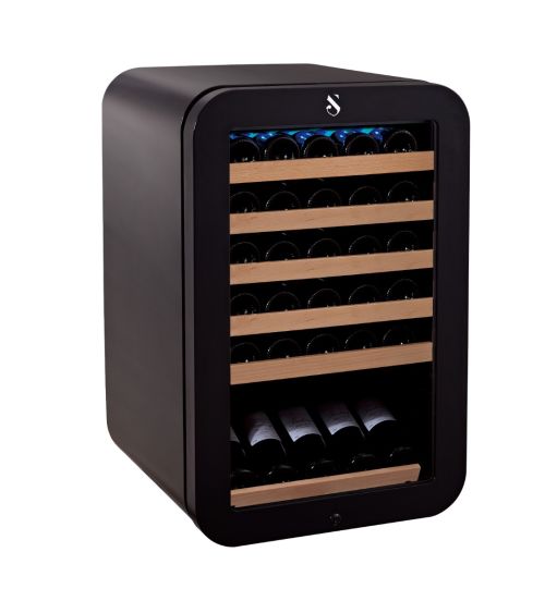 single zone winecooler | 35 Bottles | 83cm (H) | Retro | Black