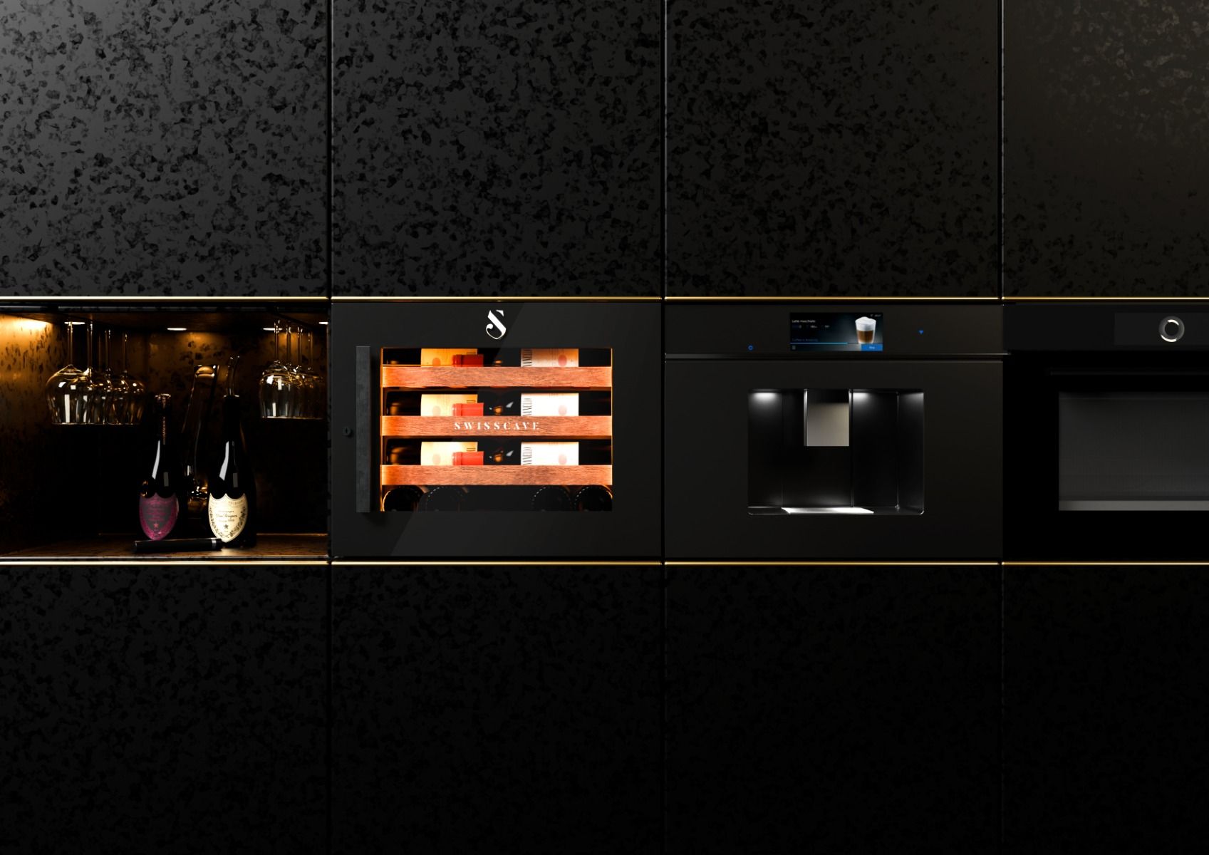 SWISSCAVE WIB-45F LUXURY KITCHEN EDITION im Küchenumfeld