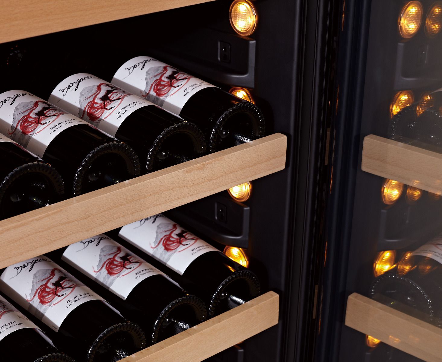 WLB-460DF-MIX dual zone wine cooler | 172cm | 152 bottles