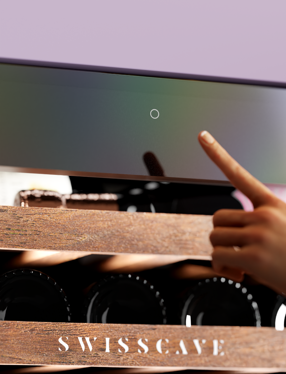 Touch-To-Open Funktion für griffloses Öffnen der Tür beim WUB-60DFT