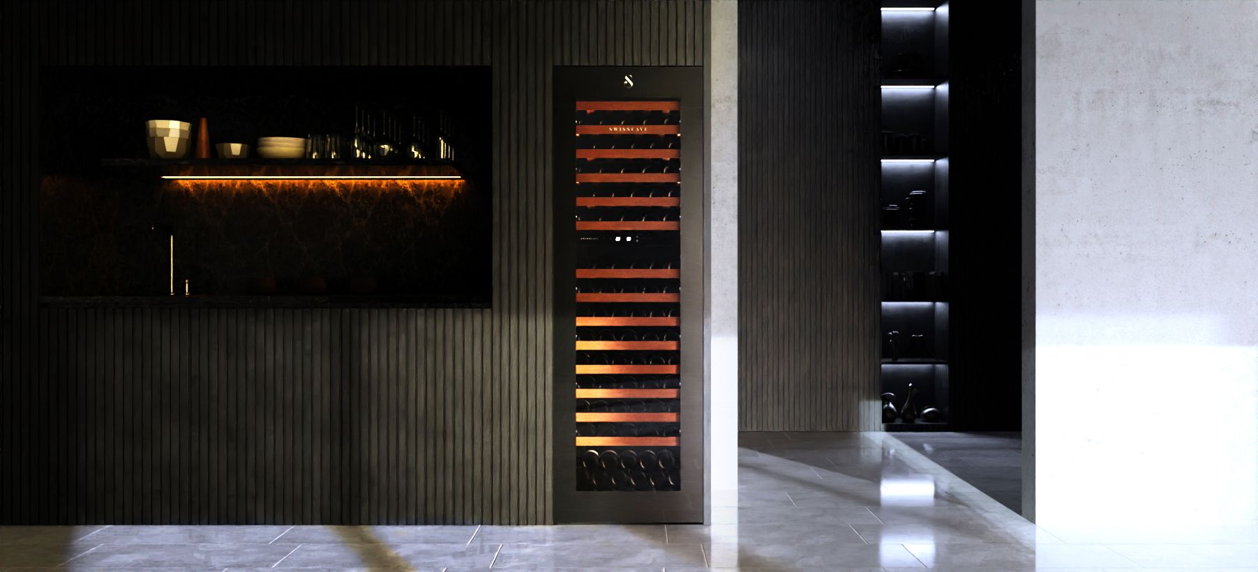 SWISSCAVE WIB-178DFT LUXURY KITCHEN EDITION im Küchenumfeld