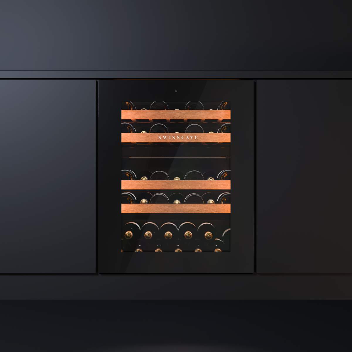 SWISSCAVE LUXURY KITCHEN EDITION WUB-60DFT eingebaut in moderner Küche