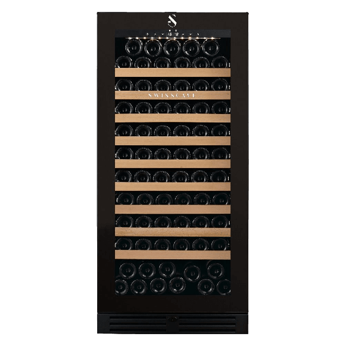 SWISSCAVE PREMIUM EDITION WLB-360F-MIX Weinkühlschrank – Frontansicht mit Glastür