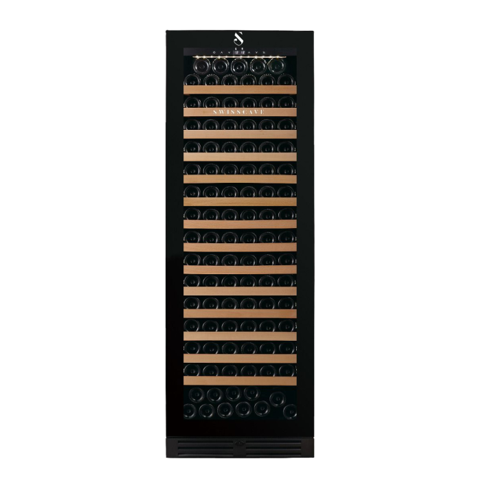 SWISSCAVE PREMIUM EDITION WLB-460F-MIX Weinkühlschrank – Frontansicht mit Glastür